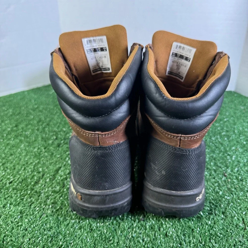 Carhartt Mens Brown Leather Composite Toe Rugged Flex Work Boots Size 11 M